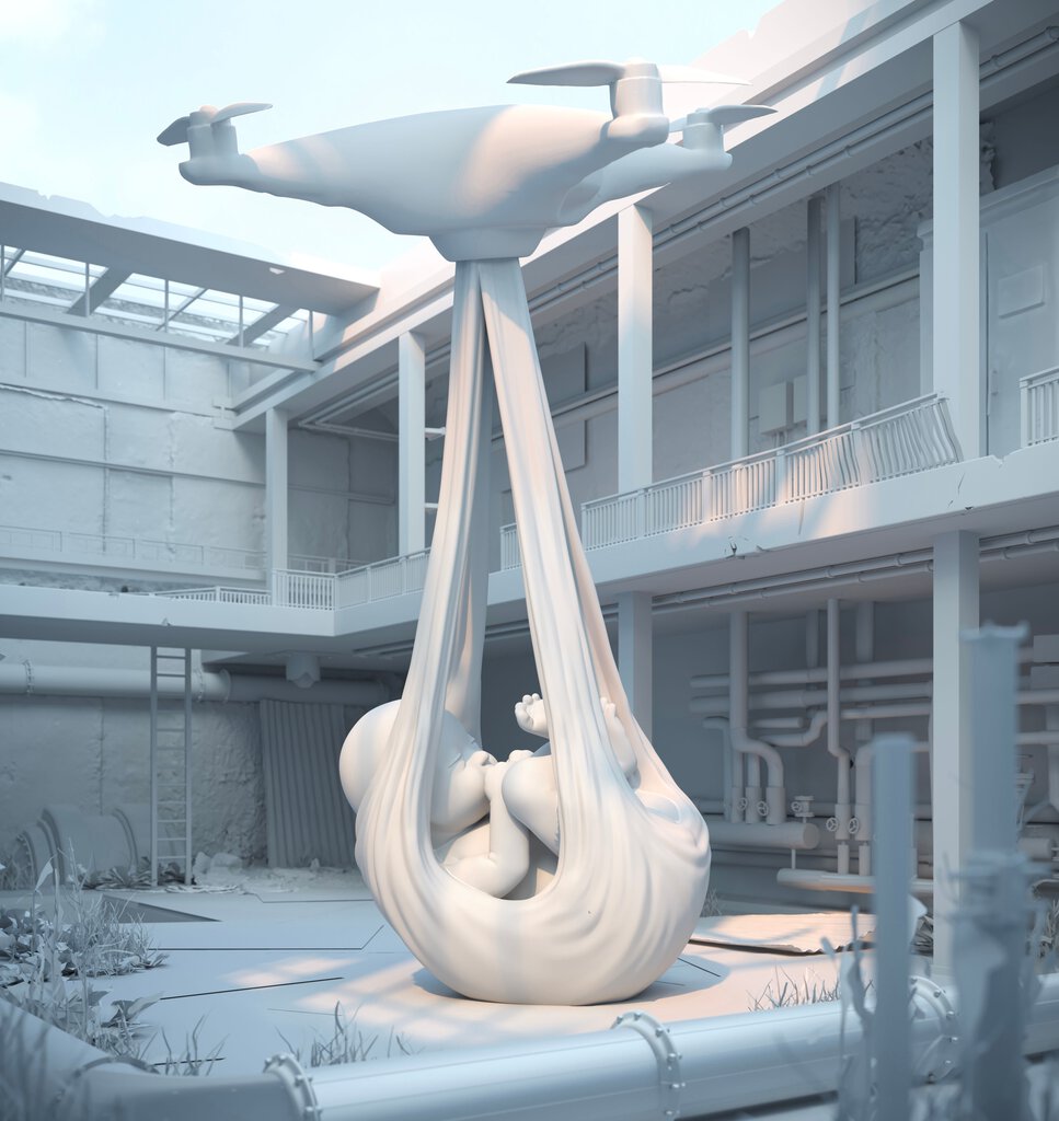 Monchrome landing